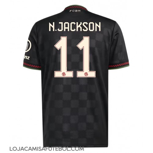 Camisa de Futebol Bayern Munich Nicolas Jackson #11 Equipamento Alternativo 2025-26 Manga Curta Camisa de Futebol Bayern Munich Nicolas Jackson #11 Equipamento Alternativo 2025-26 Manga Curta